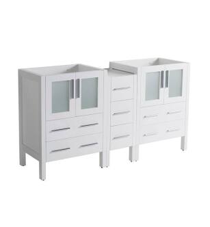 Fresca FCB62-241224WH Torino 60" White Modern Bathroom Cabinets