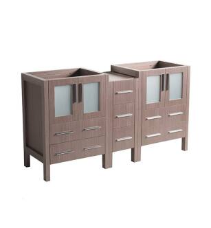 Fresca FCB62-241224GO Torino 60" Gray Oak Modern Bathroom Cabinets
