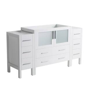 Fresca FCB62-123612WH Torino 60" White Modern Bathroom Cabinets