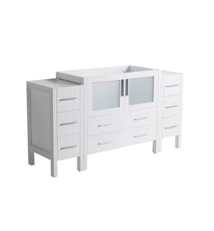 Fresca FCB62-123012WH Torino 54" White Modern Bathroom Cabinets