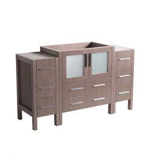 Fresca FCB62-123012GO Torino 54" Gray Oak Modern Bathroom Cabinets