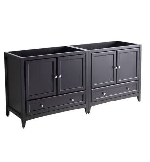 Fresca FCB20-3636ES Oxford 71" Espresso Traditional Double Sink Bathroom Cabinets