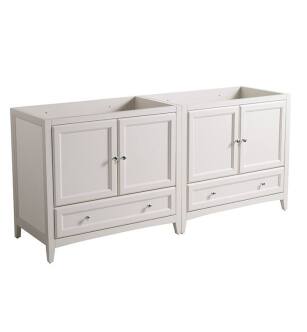 Fresca FCB20-3636AW Oxford 71" Antique White Traditional Double Sink Bathroom Cabinets