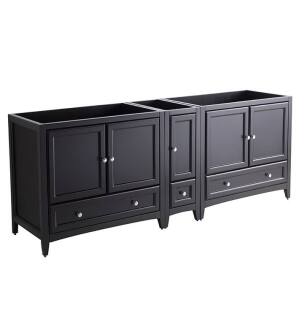Fresca FCB20-361236ES Oxford 83" Espresso Traditional Double Sink Bathroom Cabinets