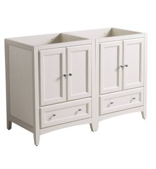 Fresca FCB20-2424AW Oxford 48" Antique White Traditional Double Sink Bathroom Cabinets