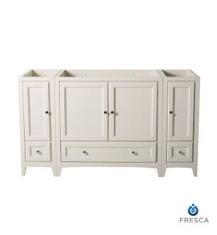 Fresca FCB20-123612AW Oxford 60" Antique White Traditional Bathroom Cabinets