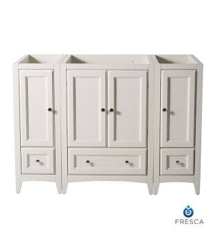 Fresca FCB20-122412AW Oxford 48" Antique White Traditional Bathroom Cabinets