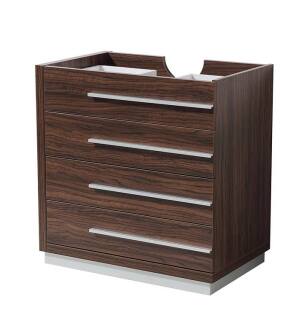 Fresca FCB8030GW Livello 30" Walnut Modern Bathroom Cabinet