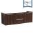 Fresca FCB8013GW Opulento 54" Walnut Modern Double Sink Bathroom Cabinet