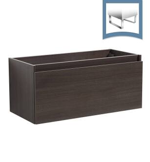 Fresca FCB8010GO Mezzo 39" Gray Oak Modern Bathroom Cabinet