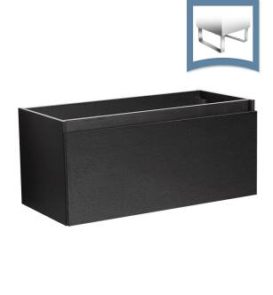 Fresca FCB8010BW Mezzo 39" Black Modern Bathroom Cabinet