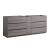 Fresca FCB93-361236MGO-D Lazzaro 84" Gray Wood Free Standing Double Sink Modern Bathroom Cabinet