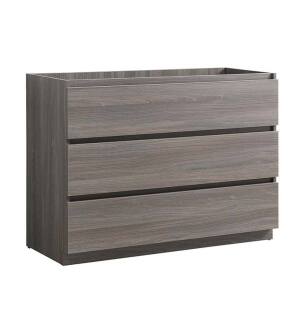 Fresca FCB9348MGO Lazzaro 48" Gray Wood Free Standing Modern Bathroom Cabinet