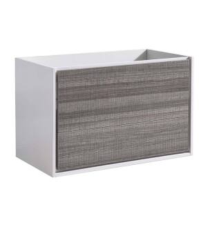Fresca FCB9236HA Catania 36" Ash Gray Wall Hung Modern Bathroom Cabinet