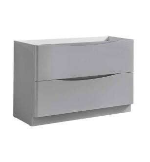 Fresca FCB9148GRG Tuscany 48" Glossy Gray Free Standing Modern Bathroom Cabinet