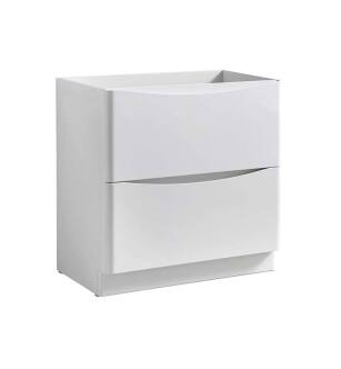 Fresca FCB9132WH Tuscany 32" Glossy White Free Standing Modern Bathroom Cabinet