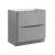 Fresca FCB9132GRG Tuscany 32" Glossy Gray Free Standing Wall Hung Modern Bathroom Cabinet