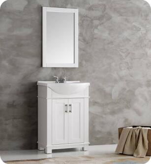 Fresca FVN2302WH-CMB Hartford 24" White Traditional Bathroom Vanity