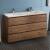 Fresca FCB93-3030RW-D-I Lazzaro 60" Rosewood Free Standing Modern Bathroom Cabinet with Integrated Double Sink