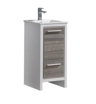 Fresca FCB8118HA-I Allier Rio 16" Ash Gray Modern Bathroom Cabinet with Sink