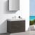 Fresca FVN8442GO Valencia 40" Gray Oak Free Standing Modern Bathroom Vanity with Medicine Cabinet