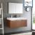 Fresca FVN8092TK-D Vista 48" Teak Wall Hung Double Sink Modern Bathroom Vanity with Medicine Cabinet