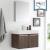 Fresca FVN8089GW Vista 30" Walnut Wall Hung Modern Bathroom Vanity with Medicine Cabinet