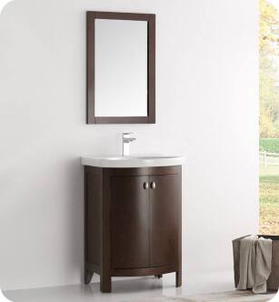 Fresca FVN2301AC-CMB Greenwich 25" Antique Coffee Traditional Bathroom Vanity