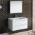 Fresca FVN9036WH Tuscany 36" Glossy White Wall Hung Modern Bathroom Vanity with Medicine Cabinet