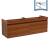 Fresca FCB8040TK Largo 57" Teak Modern Double Sink Bathroom Cabinet