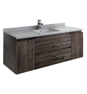 Fresca FCB31-123012ACA Formosa 54" Wall Hung Modern Bathroom Cabinet in Acacia