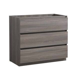 Fresca FCB9342MGO Lazzaro 42" Gray Wood Free Standing Modern Bathroom Cabinet