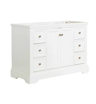 Fresca FCB2448WHM Windsor 48" Matte White Traditional Bathroom Cabinet