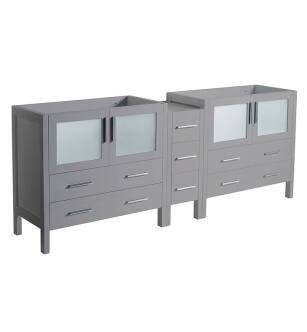 Fresca FCB62-361236GR Torino 83" Grey Modern Bathroom Cabinets