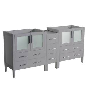Fresca FCB62-301230GR Torino 72" Grey Modern Bathroom Cabinets