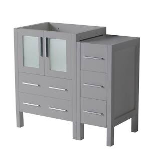 Fresca FCB62-2412GR Torino 36" Grey Modern Bathroom Cabinets