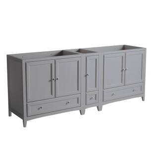Fresca FCB20-361236GR Oxford 83" Grey Traditional Double Sink Bathroom Cabinets