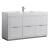 Fresca FCB8460WH-I Valencia 60" Glossy White Free Standing Modern Bathroom Vanity