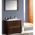 Fresca FVN8136WG Allier 36" Modern Bathroom Vanity with Mirror in Wenge Brown