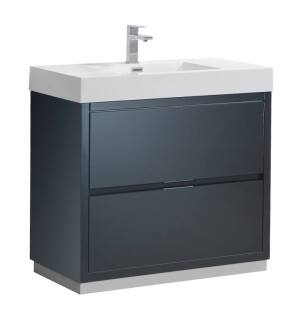 Fresca FCB8436GG-I Valencia 36" Dark Slate Gray Free Standing Modern Bathroom Vanity
