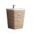 Fresca FCB8525WK-I Milano 26" White Oak Modern Bathroom Cabinet with Integrated Sink