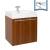 Fresca FCB8058TK-I Alto 23" Teak Modern Bathroom Cabinet with Integrated Sink