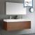 Fresca FVN8042TK Mezzo 59" Teak Wall Hung Double Sink Modern Bathroom Vanity with Medicine Cabinet