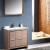 Fresca FVN8136GO Allier 36" Modern Bathroom Vanity with Mirror in Gray Oak