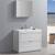 Fresca FVN8442WH Valencia 40" Glossy White Free Standing Modern Bathroom Vanity with Medicine Cabinet