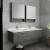 Fresca FVN6160GR-UNS-D Lucera 60" Gray Wall Hung Double Undermount Sink Modern Bathroom Vanity with Medicine Cabinets