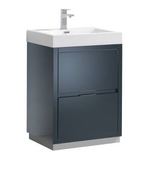 Fresca FCB8424GG-I Valencia 24" Dark Slate Gray Free Standing Modern Bathroom Vanity