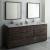 Fresca FVN31-361236ACA-FC Formosa 84" Floor Standing Double Sink Modern Bathroom Vanity with Mirrors in Acacia