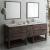 Fresca FVN31-361236ACA-FS Formosa 84" Floor Standing Double Sink Modern Bathroom Vanity with Open Bottom & Mirrors in Acacia