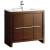 Fresca FCB8136WG-I Allier 36" Wenge Brown Modern Bathroom Cabinet with Sink